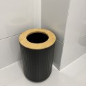 ZESTAW AKCESORIÓW ŁAZIENKOWYCH - CZARNY RUHHY24636