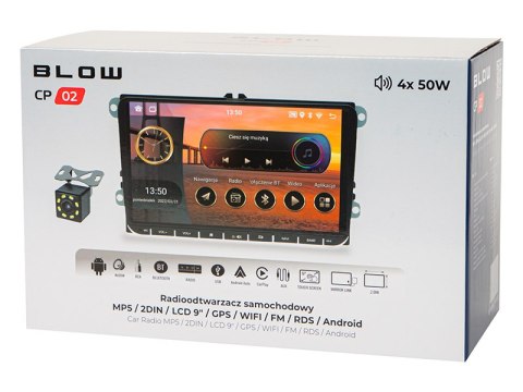 78-349# RADIO BLOW C P02 2DIN 9" ANDROID/WIFI/G PS/CAR PLAY VW/ SKODA/ SEAT 78-349# RADIO BLOW C P02 2DIN 9" ANDROID/WIFI/G PS/CAR PLAY VW/ SKODA/ SEAT