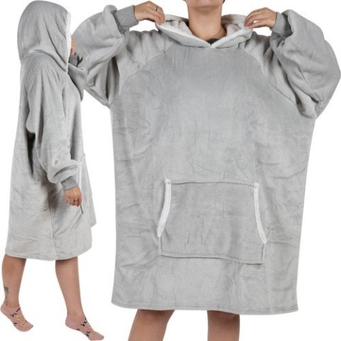 BLUZA XXL - KOC SZARY RUHHY 24402 BLUZA XXL - KOC SZARY RUHHY 24402