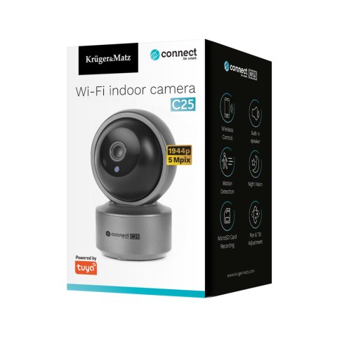 KAMERA IP WEWNĘTRZNA KRUGER&MATZ CONNECT C25 2K TUYA KAMERA IP WEWNĘTRZNA KRUGER&MATZ CONNECT C25 2K TUYA