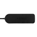 LISTWA ZASILAJĄCA MACLEAN,  PRZEDŁUŻACZ 4 GNIAZDA + USB A / C, Z WŁĄCZNIKAMI, 250VAC/10A, 1.5M, CZARNA, MCE508 B