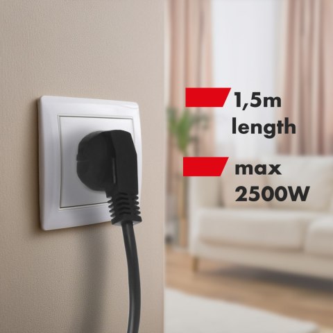 LISTWA ZASILAJĄCA MACLEAN, PRZEDŁUŻACZ 6 GNIAZD, Z WŁĄCZNIKIEM, 250VAC/10A, 1.5M, MCE509 B LISTWA ZASILAJĄCA MACLEAN, PRZEDŁUŻACZ 6 GNIAZD, Z WŁĄCZNIKIEM, 250VAC/10A, 1.5M, MCE509 B