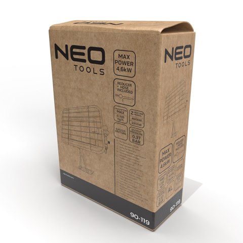 PROMIENNIK GAZOWY NA BUTLE 4600W PROMIENNIK GAZOWY NA BUTLE 4600W
