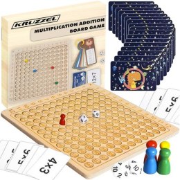 TABLICZKA MNOŻENIA - GRA  PLANSZOWA KRUZZEL 24639