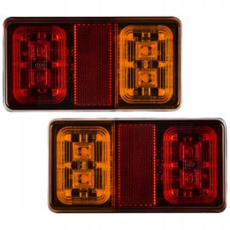 23-223# LAM PA DO  PRZYCZE PY SAMOCHODOWEJ 12V 16xLED 2SZT