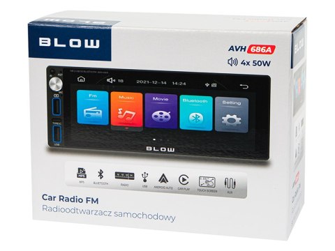 78-350# RADIO BLOW AVH-686A RDS M P3/USB/MICRO SD/BLUETOOTH 78-350# RADIO BLOW AVH-686A RDS M P3/USB/MICRO SD/BLUETOOTH