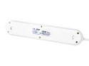 98-217# PRZEDŁUŻACZ SIECIOWY  PS-330 3-GNIAZDA 3xUSB 3M BIAŁY 2x1MM