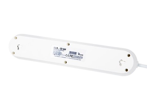 98-218# PRZEDŁUŻACZ SIECIOWY PS-350 3-GNIAZDA 3xUSB 5M BIAŁY 2x1MM 98-218# PRZEDŁUŻACZ SIECIOWY PS-350 3-GNIAZDA 3xUSB 5M BIAŁY 2x1MM