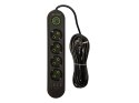 98-222# PRZEDŁUŻACZ SIECIOWY  PS-450 4-GNIAZDA 3xUSB 5M CZARNY 2x1MM