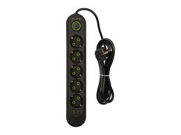 98-226# PRZEDŁUŻACZ SIECIOWY  PS-520 5-GNIAZD 3xUSB 2M CZARNY 2x1MM