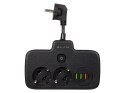 98-233# ROZGAŁĘŹNIK  PS-310U 3-GNIAZDA 3xUSB 0.1M CZARNY 2x1MM  PRZEDŁUŻACZ
