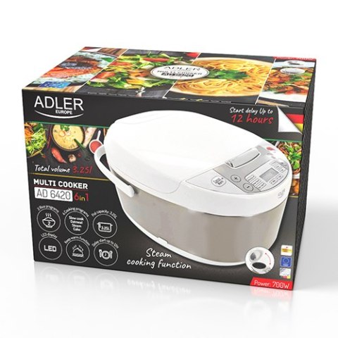 AD 6420 MULTI-COOKER 6 IN 1 - 3,25 L AD 6420 MULTI-COOKER 6 IN 1 - 3,25 L
