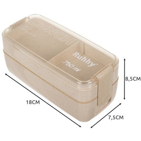 ŚNIADANIÓWKA - LUNCHBOx 750ML RUHHY 24528 ŚNIADANIÓWKA - LUNCHBOx 750ML RUHHY 24528