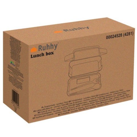 ŚNIADANIÓWKA - LUNCHBOx 750ML RUHHY 24528 ŚNIADANIÓWKA - LUNCHBOx 750ML RUHHY 24528