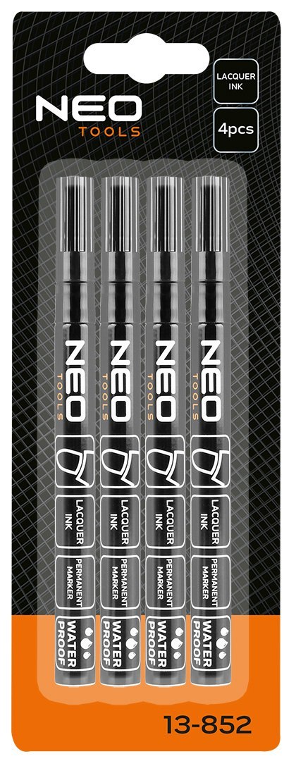 MARKER BUDOWLANY, CZARNY, PERMANENTNY, WODOOD PORNY, LAKIEROWY, ALUMINIOWY, 4 SZT MARKER BUDOWLANY, CZARNY, PERMANENTNY, WODOOD PORNY, LAKIEROWY, ALUMINIOWY, 4 SZT