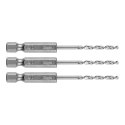 WIERTŁO DO METALU HEx 2.0 MM, 3 SZT.