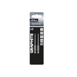 WIERTŁO DO METALU HEx 3.2 MM, 2 SZT.