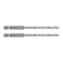 WIERTŁO DO METALU HEx 4.0 MM, 2 SZT.