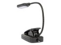44-162# LAM PKA BIURKOWA LED LB-18 Z KLI PSEM CZARNA