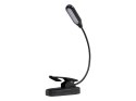 44-162# LAM PKA BIURKOWA LED LB-18 Z KLI PSEM CZARNA