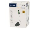 44-162# LAM PKA BIURKOWA LED LB-18 Z KLI PSEM CZARNA