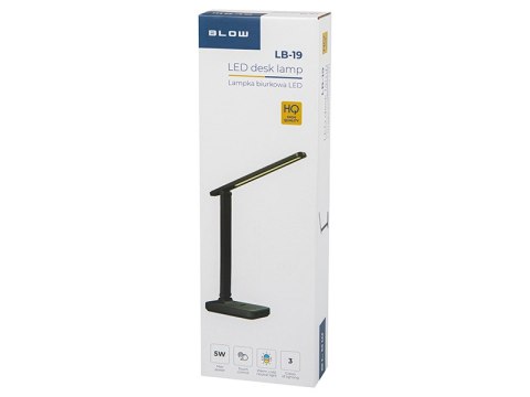 44-163# LAM PKA BIURKOWA LED LB-19 CZARNA 44-163# LAM PKA BIURKOWA LED LB-19 CZARNA