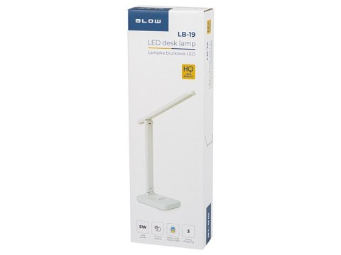44-164# LAM PKA BIURKOWA LED LB-19 BIAŁA 44-164# LAM PKA BIURKOWA LED LB-19 BIAŁA