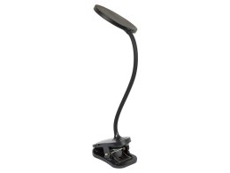 44-165# LAM PKA BIURKOWA LED LB-20 Z KLI PSEM CZARNA`