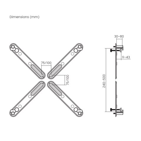 ADA PTER DO MONITORÓW BEZ OTWORÓW W STANDARDZIE VESA MACLEAN, CZARNY, 17"-32", 10KG MAx, MC-990 ADA PTER DO MONITORÓW BEZ OTWORÓW W STANDARDZIE VESA MACLEAN, CZARNY, 17"-32", 10KG MAx, MC-990
