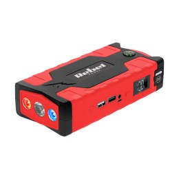 JUM P STARTER -  POWER BANK Z  PRZEWODAMI ROZRUCHOWYMI I KOM PRESOREM