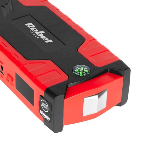 JUM P STARTER - POWER BANK Z PRZEWODAMI ROZRUCHOWYMI I KOM PRESOREM JUM P STARTER - POWER BANK Z PRZEWODAMI ROZRUCHOWYMI I KOM PRESOREM