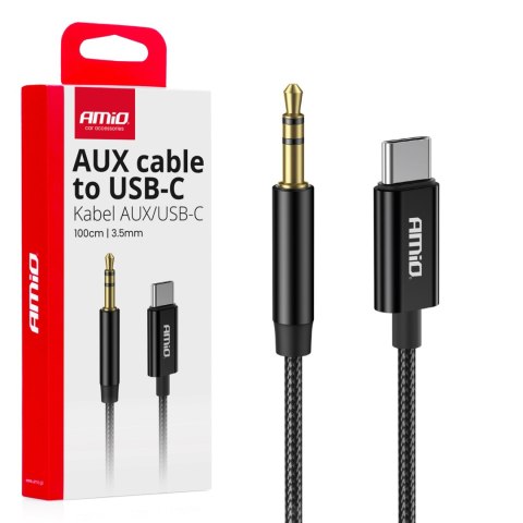 KABEL AUDIO USB-C NA AUx MINI JACK 3.5MM 1M AMIO-04294 KABEL AUDIO USB-C NA AUx MINI JACK 3.5MM 1M AMIO-04294