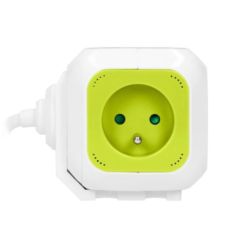PRZEDŁUŻACZ 4-KROTNY Z ŁADOWARKĄ 2xUSB 1,4M LIMONKOWY PRZEDŁUŻACZ 4-KROTNY Z ŁADOWARKĄ 2xUSB 1,4M LIMONKOWY