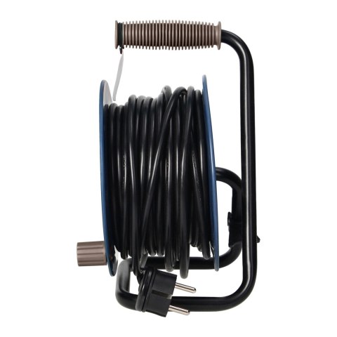 PRZEDŁUŻACZ BĘBNOWY MINI, 4 GNIAZDA 2P+Z, METALOWY STOJAK, POLWINIT H05VV-F 3x1MM? , DŁUGOŚĆ 15M, SZARY PRZEDŁUŻACZ BĘBNOWY MINI, 4 GNIAZDA 2P+Z, METALOWY STOJAK, POLWINIT H05VV-F 3x1MM? , DŁUGOŚĆ 15M, SZARY