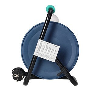 PRZEDŁUŻACZ BĘBNOWY MINI, 4 GNIAZDA 2P+Z, METALOWY STOJAK, POLWINIT H05VV-F 3x1MM?, DŁUGOŚĆ 15M, TURKUSOWY PRZEDŁUŻACZ BĘBNOWY MINI, 4 GNIAZDA 2P+Z, METALOWY STOJAK, POLWINIT H05VV-F 3x1MM?, DŁUGOŚĆ 15M, TURKUSOWY