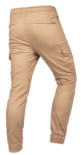 S PODNIE ROBOCZE OUTDOOR, TY PU JOGGER, BEŻOWE, ROZMIAR L
