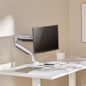 UCHWYT DO MONITORA MACLEAN,  PODWÓJNE RAMIĘ, ZE S PRĘŻYNĄ GAZOWĄ, 17"-45", 16 KG, MC-969