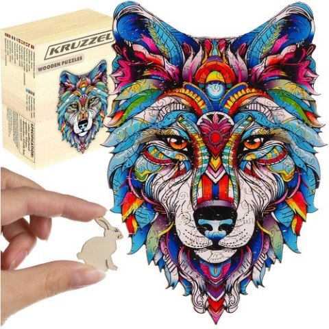 UKŁADANKA DREWNIANA-  PUZZLE KRUZZEL 24552