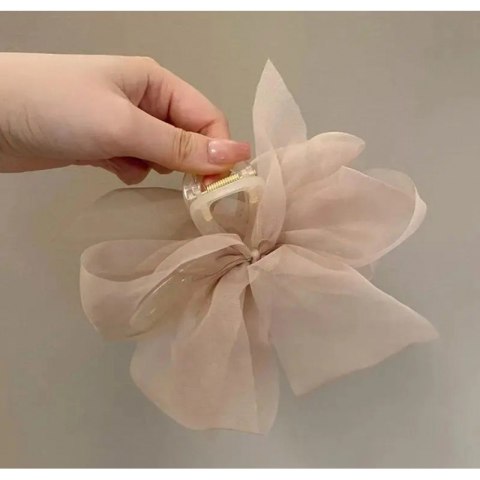 DUŻA KOKARDA TIULOWA, SPINKA DO WŁOSÓW, KLAMRA SP303K DUŻA KOKARDA TIULOWA, SPINKA DO WŁOSÓW, KLAMRA SP303K