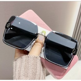 OKULARY PRZECIWSŁONECZNE BLACK ZDOBIENIE BLINK GOLD OK390