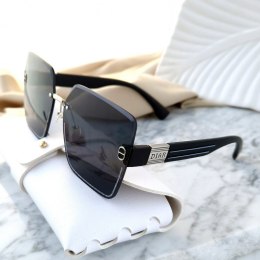 OKULARY PRZECIWSŁONECZNE BLACK ZDOBIENIE BLINK GOLD OK390