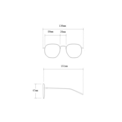 OKULARY PRZECIWSŁONECZNE CLASSIC ZDOBIENIE OK394