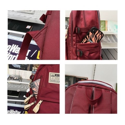 PLECAK SPORTOWY SZKOLNY UNIWERSALNY Z BRELOKIEM PL170B