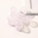 SPINKA DO WŁOSÓW KLAMRA XL KWIAT TRANSPARENTNY 7X7CM SP273