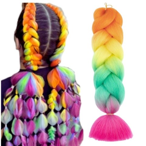 SYNTETYCZNE WŁOSY 120 CM GĘSTE OMBRE WLS03