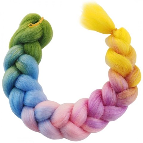 SYNTETYCZNE WŁOSY KOLOROWE 120 CM GĘSTE OMBRE WLS37