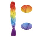 SYNTETYCZNE WŁOSY KOLOROWE 120 CM GĘSTE OMBRE WLS48
