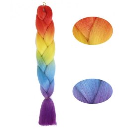 SYNTETYCZNE WŁOSY KOLOROWE 120 CM GĘSTE OMBRE WLS48