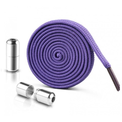 SZNURÓWKI DO BUTÓW ELASTYCZNE BEZ WIĄZANIA 2SZT FIOLETOWE SDB01FIO