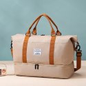 ZESTAW TORBA PODRÓŻNA DWUKOMOROWA Z KOSMETYCZKA 51X25X39CM T263K